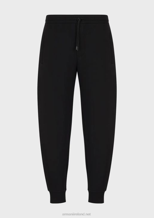 Men 086V1417 Double-Jersey Joggers Armani Black