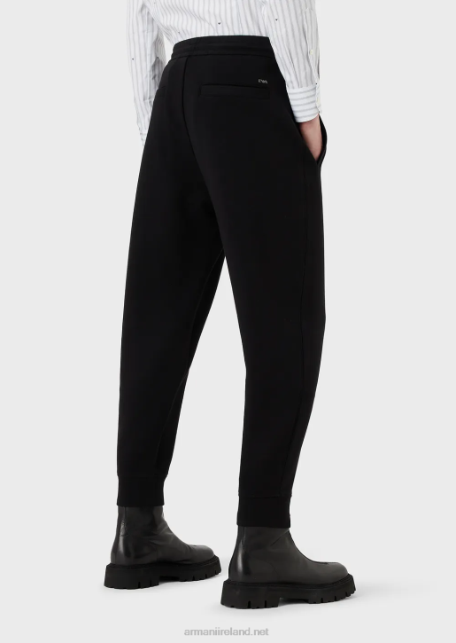 Men 086V1417 Double-Jersey Joggers Armani Black