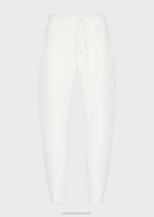 Men 086V1418 Double-Jersey Joggers Armani White