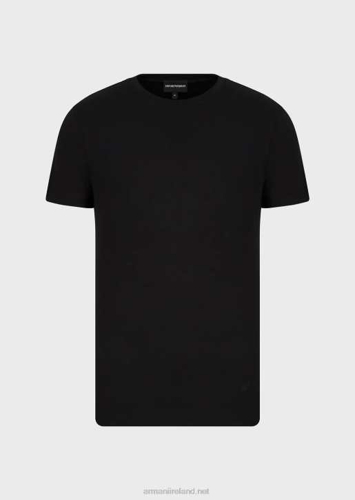 Men 086V1734 Viscose Jersey T-Shirt Armani Black