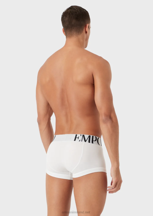 Men 086V1769 Essential Megalogo Boxer Brief Armani White