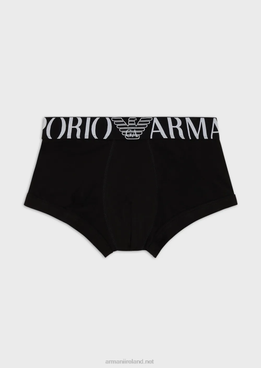 Men 086V1770 Essential Megalogo Boxer Brief Armani Black