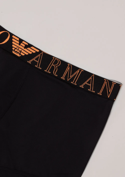 Men 086V1778 Microfibre Boxer Briefs With Logo Waistband Armani