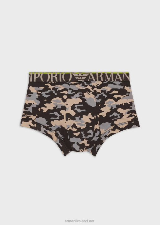 Men 086V1780 Camouflage Pattern Boxer Briefs Armani Pattern