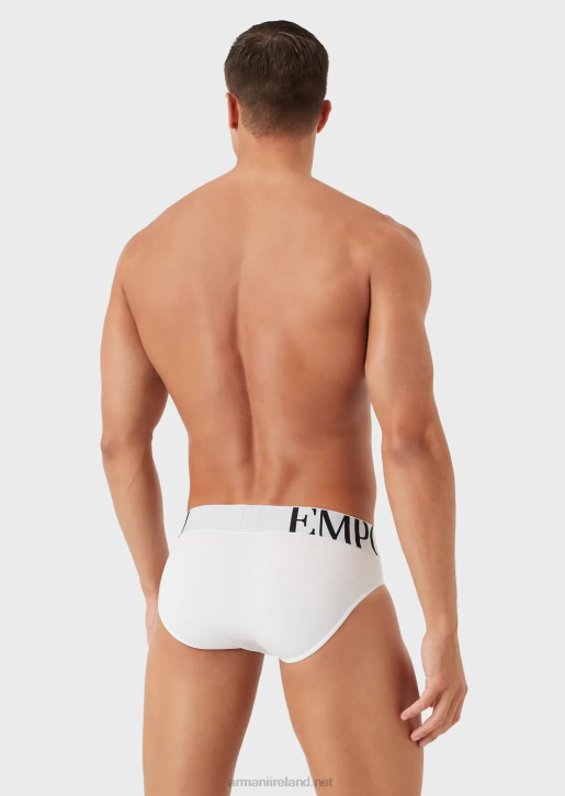 Men 086V1791 Essential Megalogo Brief Armani White