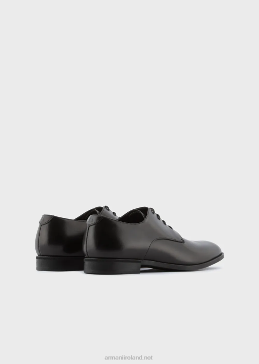 Men 086V1825 Calfskin Oxfords Armani Black