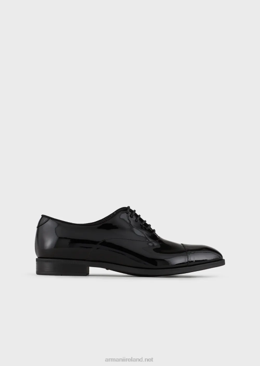 Men 086V1826 Patent-Leather Oxfords Armani Black