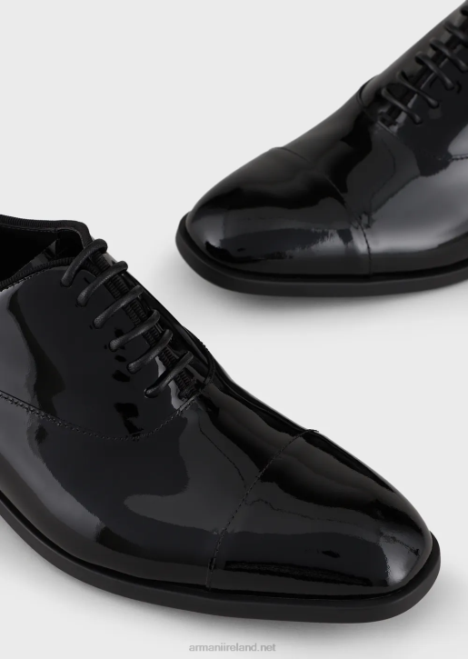 Men 086V1826 Patent-Leather Oxfords Armani Black