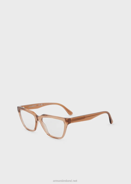 Women 086V915 Cat-Eye Glasses Armani Brown