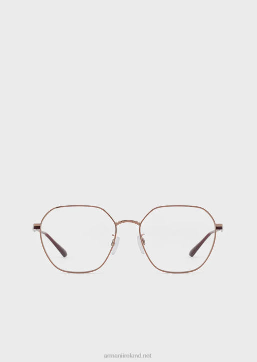 Women 086V925 Round Glasses Armani