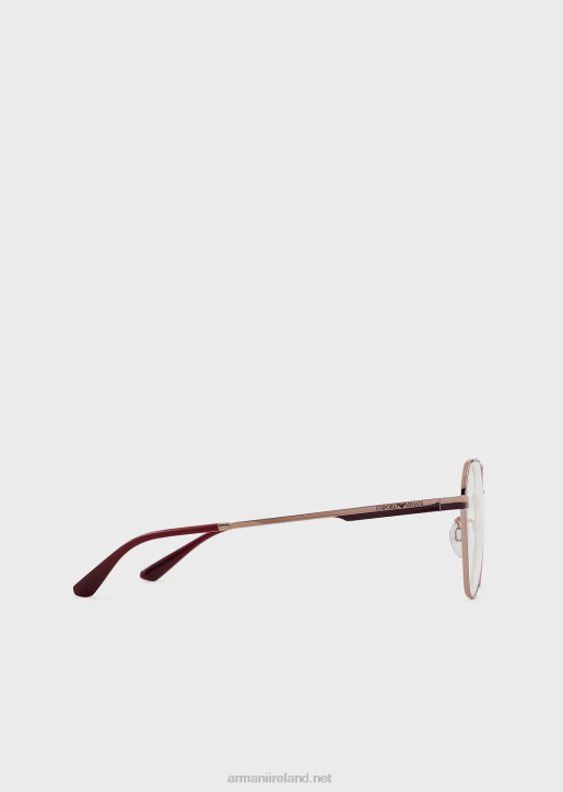 Women 086V925 Round Glasses Armani