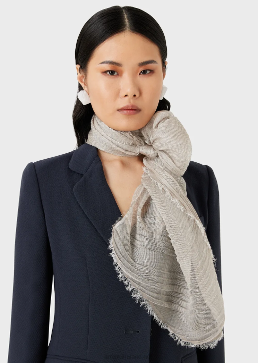 Women 086V862 Pleated Modal Stole Armani