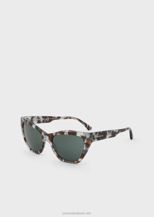 Women 086V933 Cat-Eye Sunglasses Armani Green