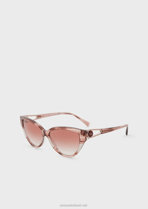 Women 086V938 Cat-Eye Sunglasses Armani Antique Rose