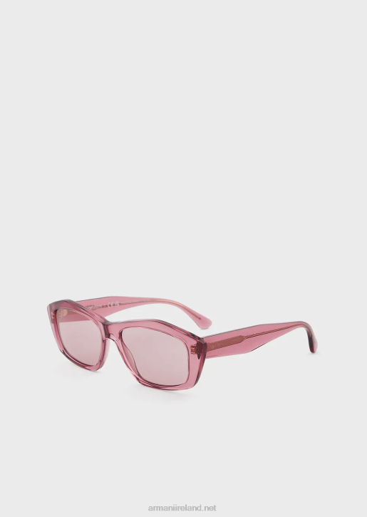 Women 086V942 Irregular-Shaped Sunglasses Armani Purple