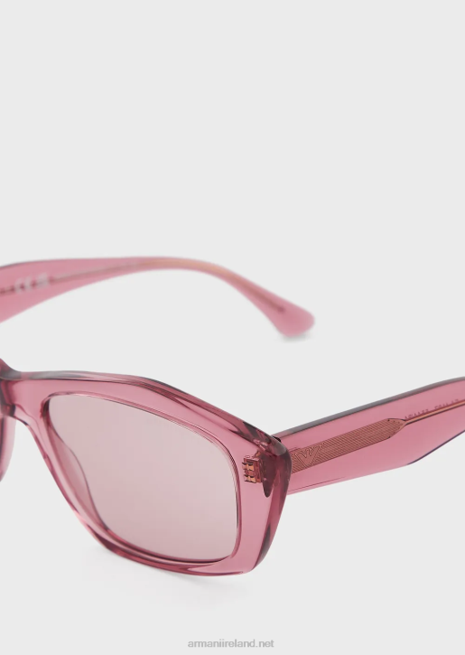 Women 086V942 Irregular-Shaped Sunglasses Armani Purple