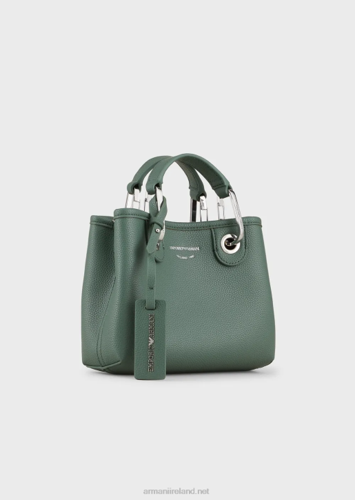 Women 086V596 Deer-Print Myea Mini Bag Armani Green