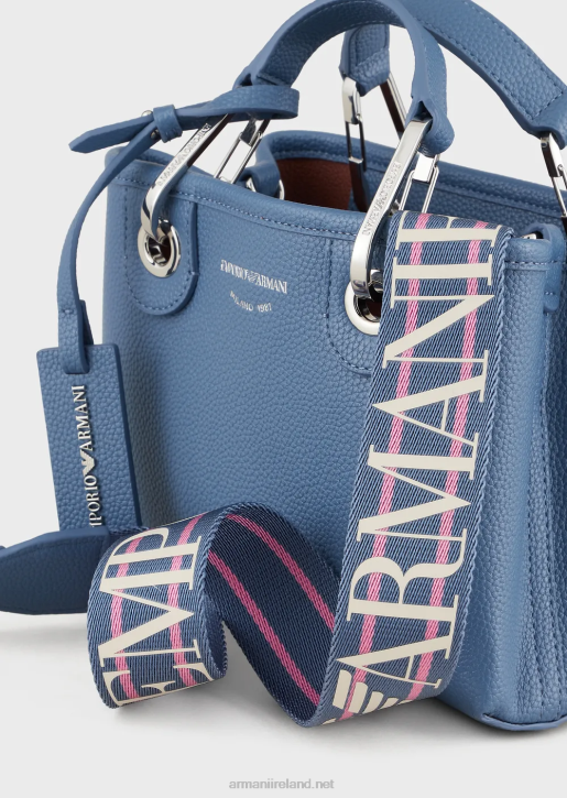 Women 086V604 Deer-Print Myea Mini Bag Armani Blue