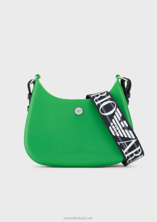 Women 086V647 Recycled Pvc Gummy Bag Shoulder Bag Armani Green