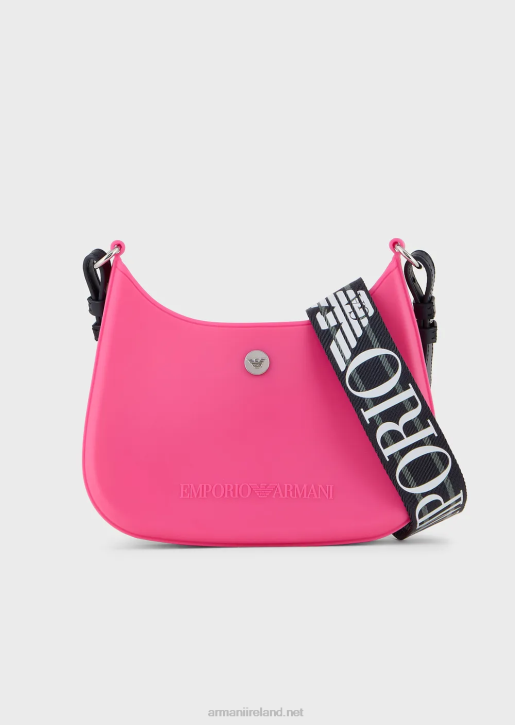 Women 086V648 Recycled Pvc Gummy Bag Shoulder Bag Armani Fuchsia