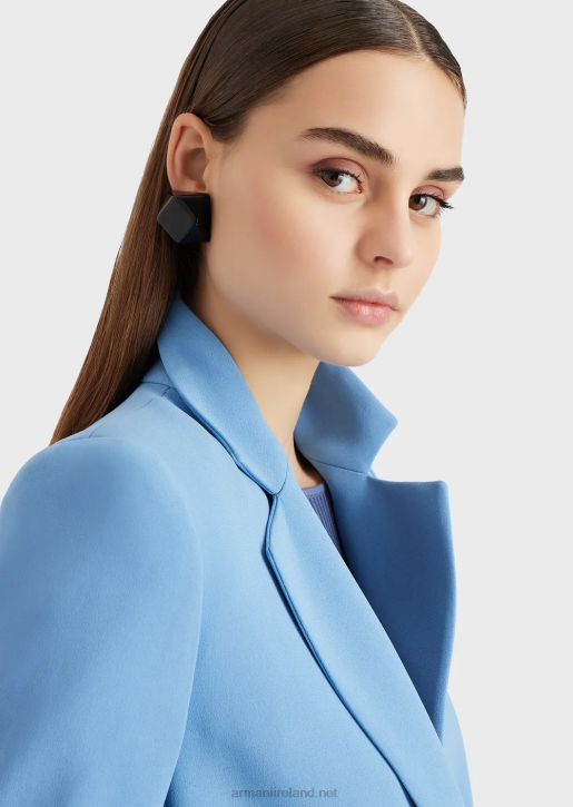 Women 086V40 Cady Crepe Jacket With Lapels Armani