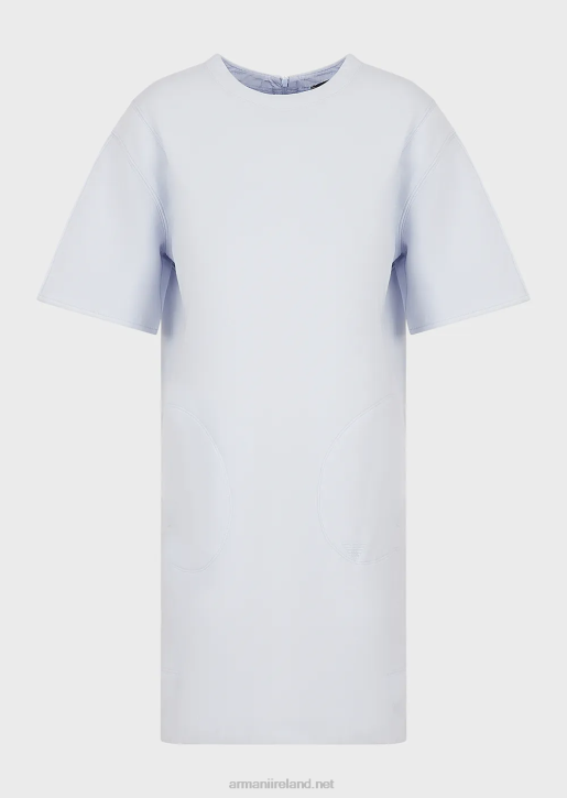 Women 086V102 Double-Jersey T-Shirt Dress Armani Azure