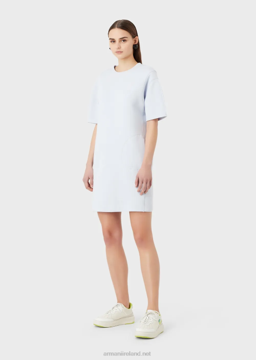 Women 086V102 Double-Jersey T-Shirt Dress Armani Azure