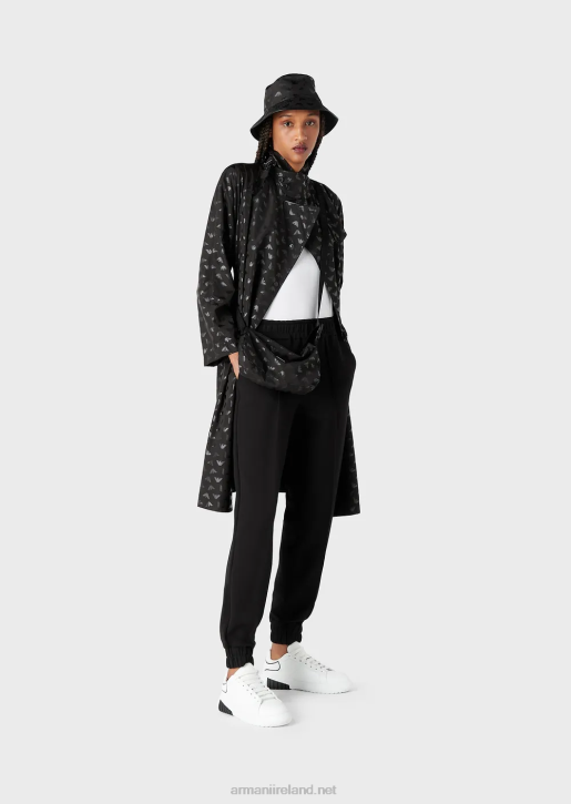 Women 086V277 Travel Essentials Double-Jersey Joggers Armani Black
