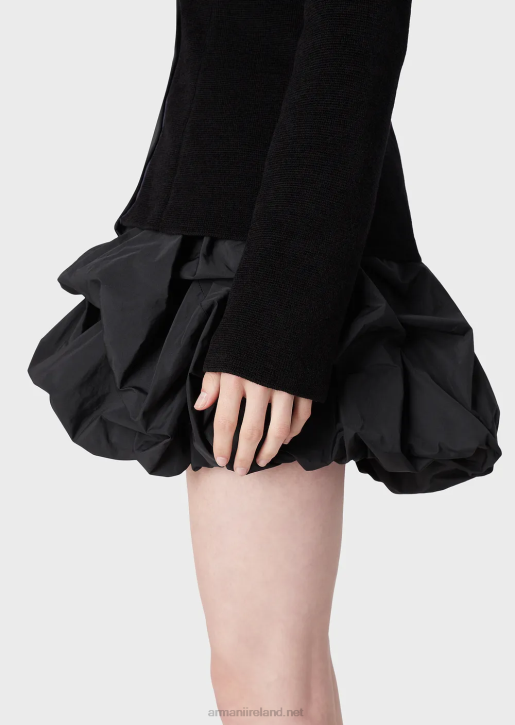 Women 086V334 Taffeta Balloon Skirt Armani