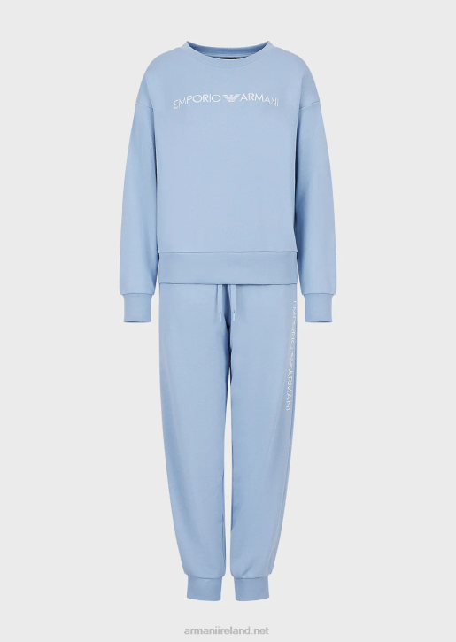 Women 086V170 Iconic Loungewear Tracksuit Armani Azure