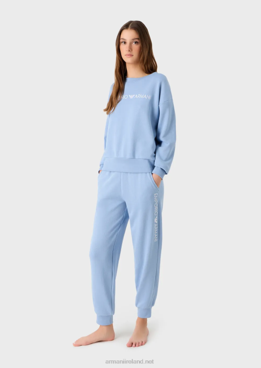 Women 086V170 Iconic Loungewear Tracksuit Armani Azure