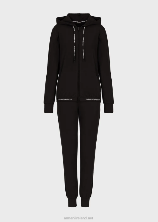 Women 086V172 Loungewear Tracksuit With Logo Trim Armani Black