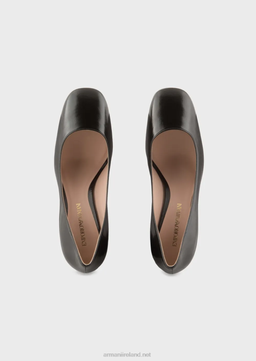 Women 086V517 Patent Leather Court Shoes Armani Black